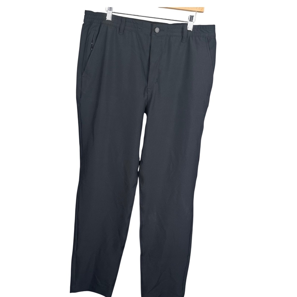 Marc New York Mens Commuter Pants Black 36x32 MNY Performance Trousers 1655081